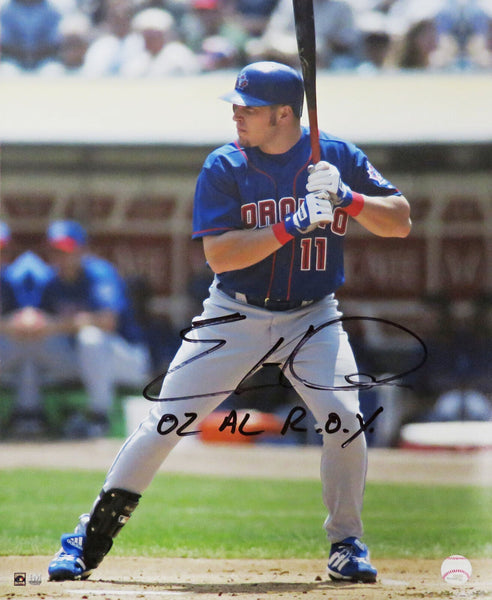 Eric Hinske Signed Toronto Blue Jays 16x20 Photo w/02 AL ROY - (SCHWARTZ COA)