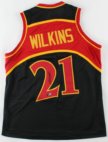 Dominique Wilkins Signed Atlanta Hawks Jersey (Tristar Holo) Hall of Fame 2007