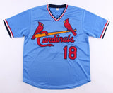 Andy Van Slyke Signed Cardinals Jersey (JSA COA) 3xAll-Star (1988, 1992, 1993)