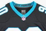 Panthers Julius Peppers Signed Black Nike Limited Jersey w/ Sewn #s BAS Witness