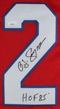 O.J. Simpson "HOF 85" Authentic Signed Red Pro Style Jersey JSA Witness