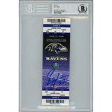 Ray Lewis Autographed Baltimore Ravens 10/15/06 Full Ticket Stub Beckett 47590