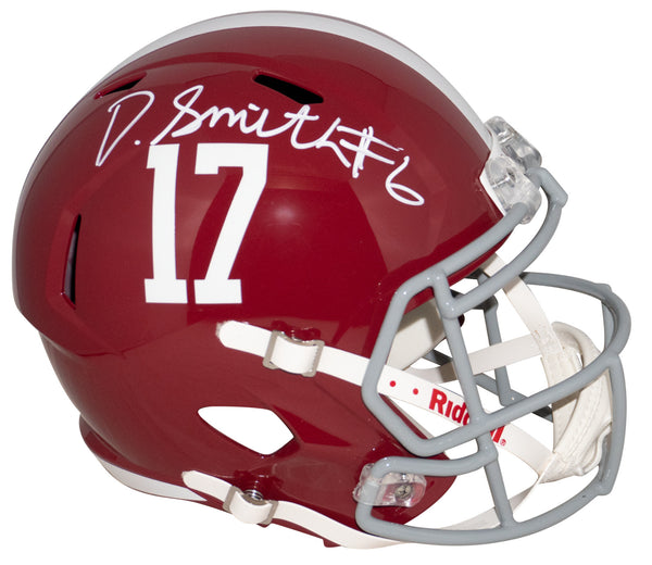 DEVONTA SMITH SIGNED ALABAMA CRIMSON TIDE FULL SIZE SPEED HELMET BECKETT