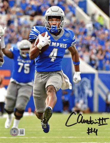 CALVIN AUSTIN III AUTOGRAPHED SIGNED MEMPHIS TIGERS 8X10 PHOTO BECKETT