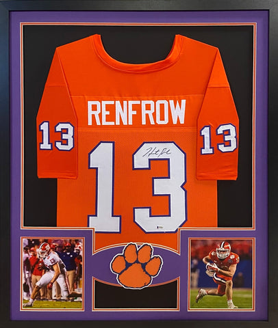 Hunter Renfrow Autographed Signed Framed Clemson Raiders Jersey JSA