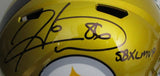 Hines Ward Autographed/Inscr Full Size Flash Replica Helmet Steelers Beckett