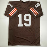 Autographed/Signed BERNIE KOSAR Cleveland Brown Football Jersey JSA COA Auto