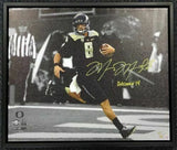 MARCUS MARIOTA AUTOGRAPHED SIGNED FRAMED 20X24 CANVAS PHOTO OREGON #/8 MM 91859