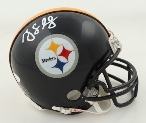 Joey Porter Sr Signed Pittsburgh Steelers Mini-Helmet (JSA COA) 4xPro Bowl L.B.