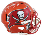 Buccaneers Derrick Brooks Signed Flash Full Size Speed Rep Helmet BAS Witnessed