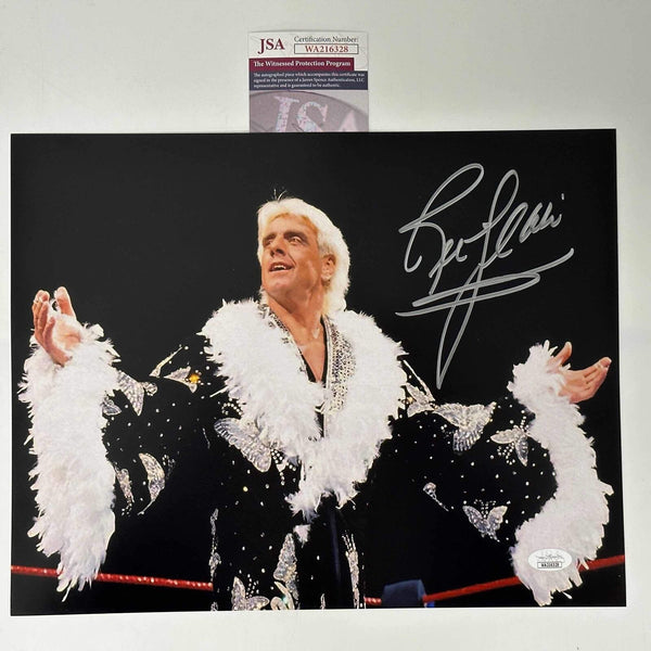 Autographed/Signed Ric Flair Nature Boy 8x10 WWE WWF Wrestling Photo JSA COA