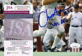 Chuck Fusina Autographed/Inscribed 8x10 Photo Penn State JSA