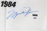 Bulls Michael Jordan Authentic Signed 1984 Olympic Games Flag PSA/DNA #G29209