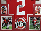 FRAMED OHIO STATE BUCKEYES JK DOBBINS AUTOGRAPHED SIGNED JERSEY JSA COA