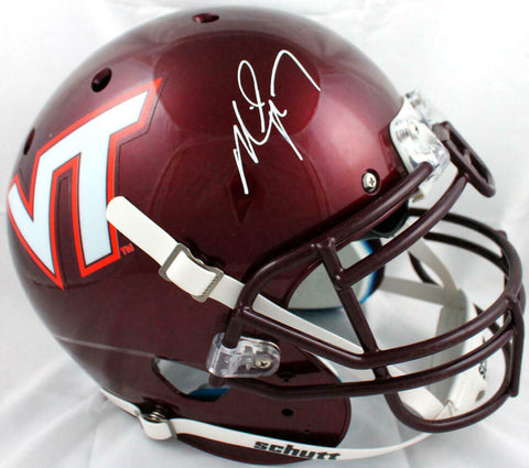 Michael Vick Autographed Virginia Tech F/S Schutt Authentic Helmet-BeckettW Holo