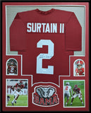 FRAMED ALABAMA CRIMSON TIDE PAT SURTAIN II AUTOGRAPHED SIGNED JERSEY JSA COA