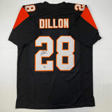 Autographed/Signed Corey Dillon Cincinnati Black Football Jersey Beckett BAS COA