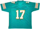 Jaylen Waddle Miami Signed Teal Football Jersey JSA