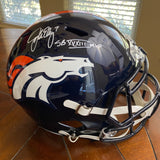 JOHN ELWAY AUTOGRAPHED DENVER BRONCOS FS REPLICA HELMET W/SB XXXIII CHAMPS