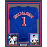 Framed Autographed/Signed Thomas Ian Nicholas 35x39 Chicago Blue Jersey BAS COA