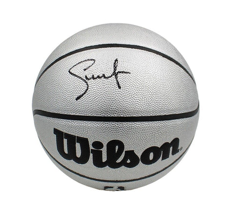 Steve Nash Signed Phoenix Suns Wilson Platinum NBA Basketball