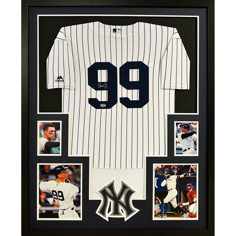 Aaron Judge Autographed Signed Framed New York Yankees Jersey PSA/DNA