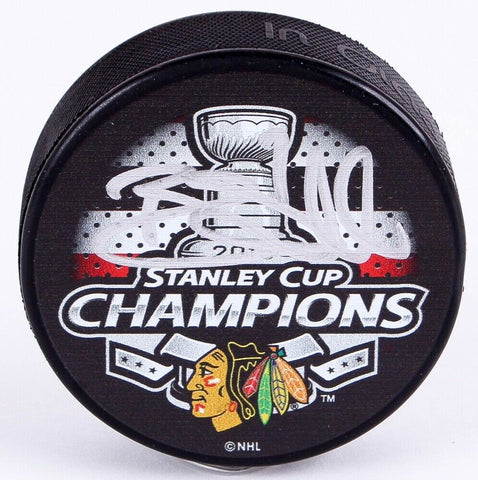 Brent Seabrook Signed Blackhawks 2015 Stanley Cup Champs Hockey Puck (JSA COA)