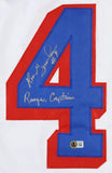 Ron Greschner Signed New York Rangers Jersey "N Y Rangers Captain" (Beckett QR)