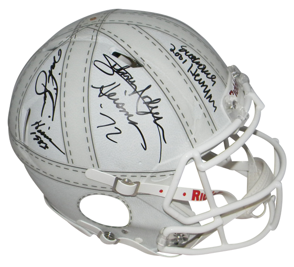 ERIC CROUCH MIKE ROZIER JOHNNY RODGERS SIGNED NEBRASKA LEATHER AUTHENTIC HELMET