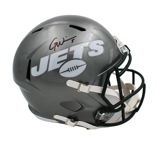 Garrett Wilson Signed New York Jets Speed Full Size Flash NFL Helmet