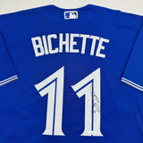 Autographed/Signed Bo Bichette Toronto Blue Baseball Jersey JSA COA