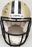 DREW BREES AUTO SAINTS FULL SIZE AUTH HELMET "571 PASSING TD'S" BECKETT 193500