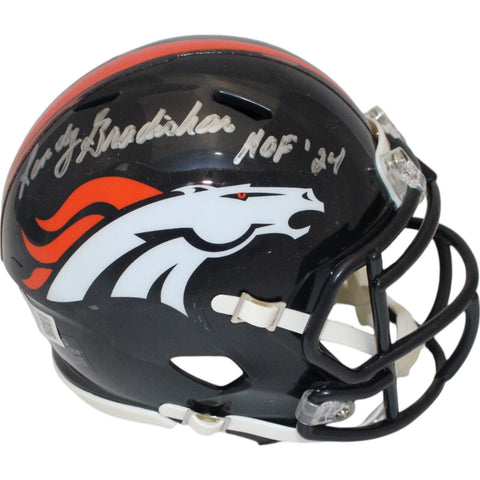 Randy Gradishar Autographed/Signed Denver Broncos Mini Helmet HOF Beckett 46934