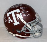 Johnny Manziel Signed Texas A&M Maroon F/S Authentic Helmet W/ Stats- JSA W