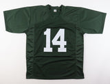 Johnny Lattner Signed Notre Dame Fighting Irish Jersey "Heisman 53" (JSA COA) FB