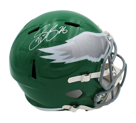 Saquon Barkley Signed Philadelphia Eagles Speed Kelly Green Full Size NFL Helmet