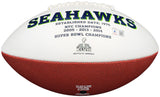 KENNETH WALKER III AUTOGRAPHED SEAHAWKS WHITE LOGO FOOTBALL BECKETT 208157