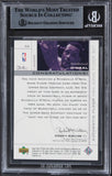 Lakers Shaquille O'Neal Signed 2000 SP Game Authentic Floor #SO Card BAS Slabbed