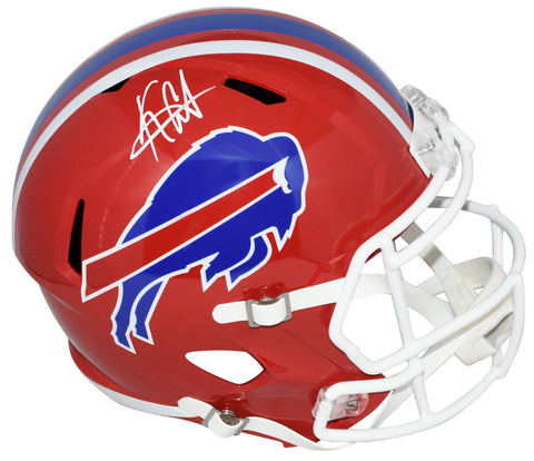 KEON COLEMAN AUTOGRAPHED BUFFALO BILLS RED FULL SIZE SPEED HELMET BECKETT