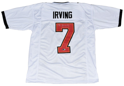 BUCKY IRVING SIGNED TAMPA BAY BUCCANEERS BUCS #7 WHITE JERSEY BECKETT