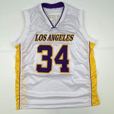 Autographed/Signed SHAQUILLE SHAQ O'NEAL Los Angeles LA White Jersey JSA COA