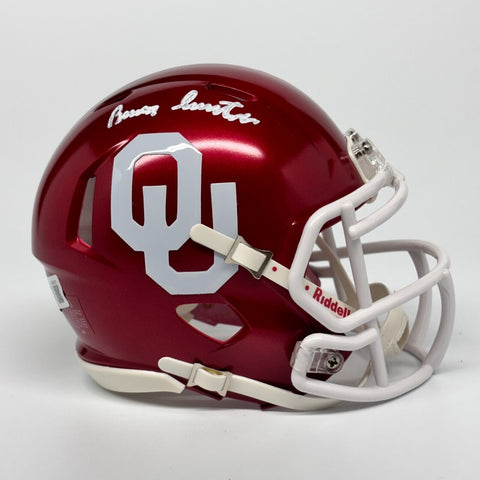 Barry Switzer Autographed Signed OU Sooners Mini Helmet Beckett