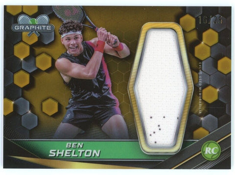 2024 Topps Graphite Tennis Ben Shelton Rookie Relic Gold Refractor /25 #GR-BSN