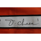 Ja'Marr Chase Autographed/Signed Pro Style Orange XL Jersey Beckett 38211