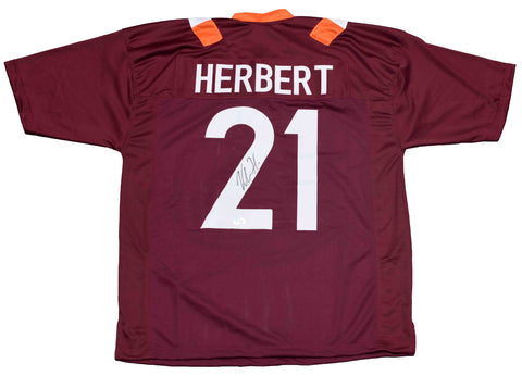 KHALIL HERBERT SIGNED AUTOGRAPHED VIRGINIA TECH HOKIES #21 JERSEY BECKETT