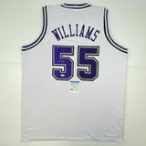 Autographed/Signed JASON WILLIAMS Sacramento White Basketball Jersey PSA/DNA COA