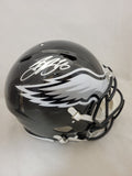 SAQUON BARKLEY SIGNED PHILADELPHIA EAGLES BLACK SPEED AUTHENTIC HELMET BECKETT