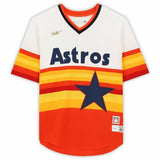 NOLAN RYAN Autographed "HOF 99" Astros Authentic Throwback Jersey FANATICS