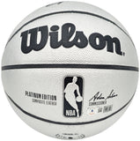 ALLEN IVERSON AUTOGRAPHED PLATINUM EDITION BASKETBALL 76ERS BECKETT 232871