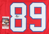 Steve Tasker Signed Buffalo Bills Jersey (JSA COA) 7xPro Bowl WR / Return Man